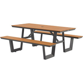 Global Industrial™ Urban 6 Plastic Picnic Table Tan