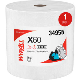 WypAll® General Clean X60 Cloths Jumbo Roll 12.2 x 12.4 White 1100/Roll