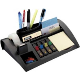 3M C50 3M® Desk Organizer Kit Including Post-It Notes, Post-It Flags & Scotch Tape Black image.