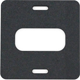 Plasticade 20 Lb. Recycled Rubber Base For Gemstone Vertical Panel Barricade & Parking Signs Black
