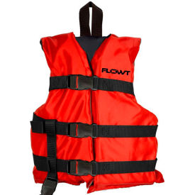 Flowt 40202-2-CLD Flowt 40202-2-CLD Multi Purpose Life Vest, Red, Child image.