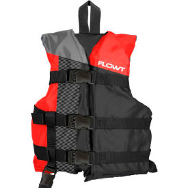 Flowt 40302-2-CLD Flowt 40302-2-CLD All Sport Life Vest, Red, Child image.