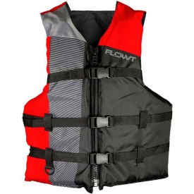 Flowt 40302-2-OS Flowt 40302-2-OS All Sport Life Vest, Red, Oversize Adult image.