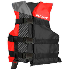 Flowt 40302-2-YTH Flowt 40302-2-YTH All Sport Life Vest, Red, Youth image.