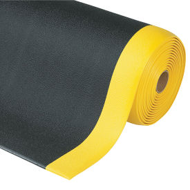 NoTrax® Sof-Tred™ Surface Mat 5/8" Thick 2' x 3' Black/Yellow Border