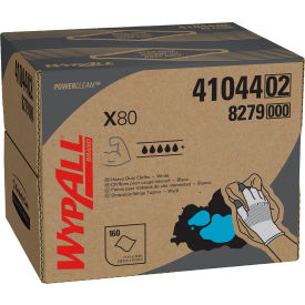 WypAll® Power Clean X80 Cloths HYDROKNIT BRAG Box 11.1 x 16.8 White 152/Carton 