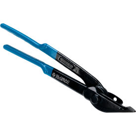 Global Industrial 412411 Global Industrial™ Heavy Duty Cutter For 3/4"-1-1/4"W Steel Strapping, Black/Blue image.