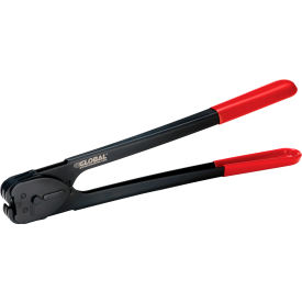 Global Industrial 412416 Global Industrial™ Crimper For 3/4"W Steel Strapping, Black/Red image.
