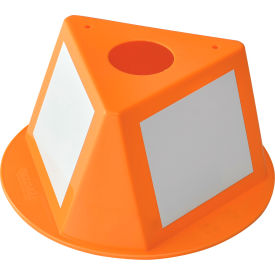 Global Industrial 412426 Global Industrial™ Inventory Control Cone W/ Dry Erase Decals, Orange image.