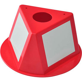 Global Industrial 412430 Global Industrial™ Inventory Control Cone W/ Dry Erase Decals, Red image.