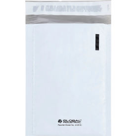 Global Industrial 412516 Global Industrial™ Bubble Lined Poly Mailers, #000, 4"W x 8"L, White, 500/Pack image.