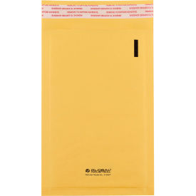 Global Industrial 412527 Global Industrial™ Self Seal Bubble Mailers, #00, 5"W x 10"L, Gold, 250/Pack image.