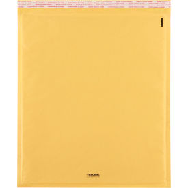 Global Industrial 412535 Global Industrial™ Self Seal Bubble Mailers, #7, 14-1/2"W x 20"L, Gold, 50/Pack image.