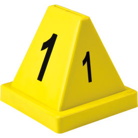 Global Industrial 412588 Global Industrial™ Numbered Cones, 1-20, Yellow image.