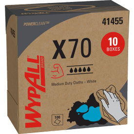 WypAll® X70 Cloths POP-UP Box 9.13 x 16.8 White 96/Box 10 Boxes/Carton
