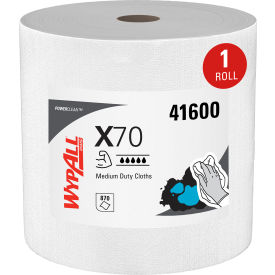 WypAll® X70 Cloths Jumbo Roll Perforated 12.4 x 12.2 White 820 Towels/Roll