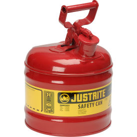 JUSTRITE SAFETY GROUP 7120100 Safety Can Type I - Two Gallon Galvanized Steel, 7120100 image.