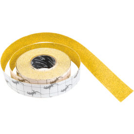 Top Tape And  Label Inc. SG6204Y Anti-Slip Traction Stadium Grit Tape Roll, Yellow, 4" x 60 image.