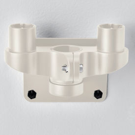 Global Industrial 436947BG Global Industrial™ Dual Arm Adaptor For Fixed Height or Gas Spring Monitor Arms, Beige image.