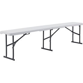 Global Industrial 436979 Global Industrial™ 6 Fold In Half Bench, White image.