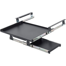Global Industrial 436994BK Keyboard Tray For Global Industrial™ Powered Laptop Carts image.