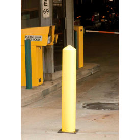JUSTRITE SAFETY GROUP 1731 Eagle Poly Bollard Post Yellow 5"W x 42"H, 1731 image.