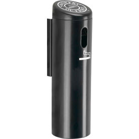 Dci  Marketing 712101 Smokers Outpost® Wall Mounted Ashtray with Swivel Lock, Black image.