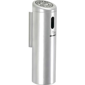 Dci  Marketing 712107 Smokers Outpost® Wall Mounted Ashtray with Swivel Lock, Silver image.
