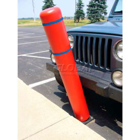 52""H FlexBollard™ - Concrete Installation - Red Cover/Blue Tapes