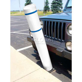 52""H FlexBollard™ - Concrete Installation - White Cover/Blue Tapes