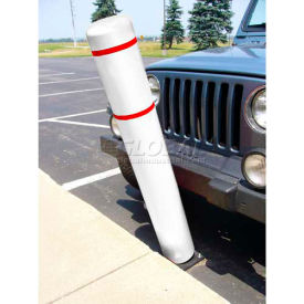 52""H FlexBollard™ - Concrete Installation - White Cover/Red Tapes