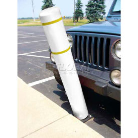 52""H FlexBollard™ - Concrete Installation - White Cover/Yellow Tapes