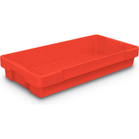United Visual Products UVWT200-RED Plastic Utility Tray Red 26" L X 12-1/2" W X 4-1/2 H image.