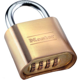 Master Lock Company 175D Master Lock® No. 175D Set-Your-Own Brass Combination Padlock - 2"W image.