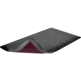 NoTrax® 470 Marble Sof-Tyle Anti-Fatigue Mat 1/2" Thick 4W x Up to 75L Black 