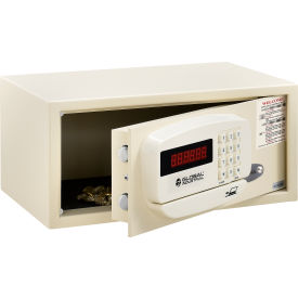 Global Industrial™ Personal Hotel Safe Electronic Lock w/Card Slot 15Wx10Dx7H Keyed Alike WHT