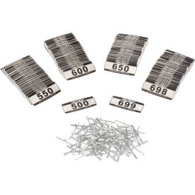 Global Industrial™ Locker Number Plate Kit Numbered 500-699 200/Pack