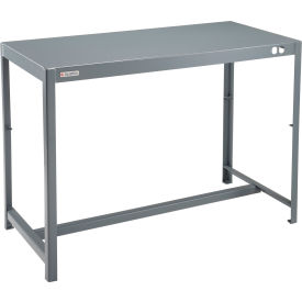 Global Industrial 493766 Global Industrial™ Deluxe Machine Table, 12 Gauge Welded Top, 48"W x 24"D x 36"H image.