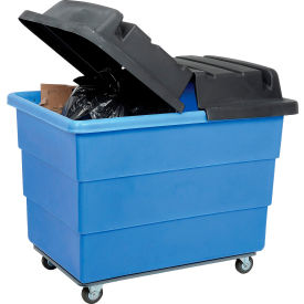 Rubbermaid Commercial Products FG461700BLA Optional Dome Lid 4617 for Rubbermaid® Plastic Utility Truck image.