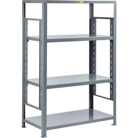 Little Giant 4SH-A-2460-72 Little Giant® 4 Shelf, Heavy Duty Adjustable Steel Shelving Unit, 24"W x 60"D x 72"H, Gray image.