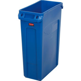 Rubbermaid® Slim Jim® Recycling Can 23 Gallon Blue