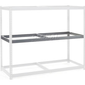 Global Industrial 601258 Global Industrial™ Additional Shelf, Double Rivet, No Deck, 72"W x 24"D, Gray image.