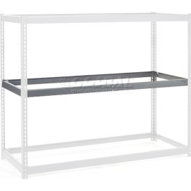 Global Industrial 502401 Global Industrial™ Additional Shelf, Double Rivet, No Deck, 48"W x 36"D, Gray image.