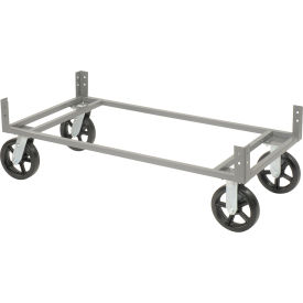 Global Industrial™ Dolly Base Without Casters 48""W x 24""D Gray