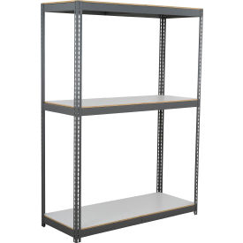 Global Industrial 3 Shelf Extra Heavy Duty Boltless Shelving Starter 60""Wx24""Dx72""H Laminate Deck