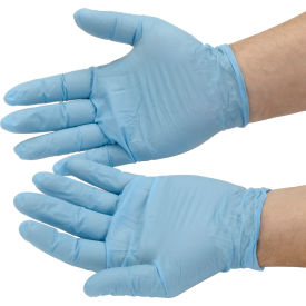 Seidman Associates GNDR-MD-1M Industrial Grade Disposable Nitrile Gloves, Powdered, Medium, Blue, 100/Box, GNDR-MD-1M image.