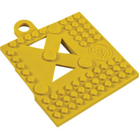 NoTrax® Modular Lok-Tyle™ Drainage Mat Accessory Corner Piece 2" x 2" Yellow