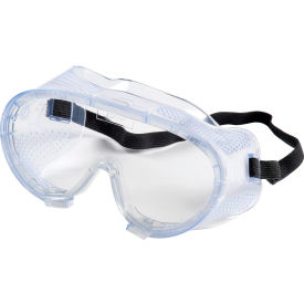 Erb Industries Inc 15143 ERB™ 15143 Perforated Impact Resistant Goggles - Anti-Fog, Clear Lens, Black Straps image.