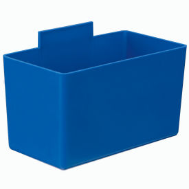 Quantum Storage Systems QBC112BL Little Inner Bin Cup QBC112  for Plastic Stacking Bins - 2-3/4 x 5-1/4 x 3 Blue image.