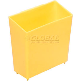 Global Industrial™ Little Bin For Plastic Bins - 4 x 2 x 4 Yellow